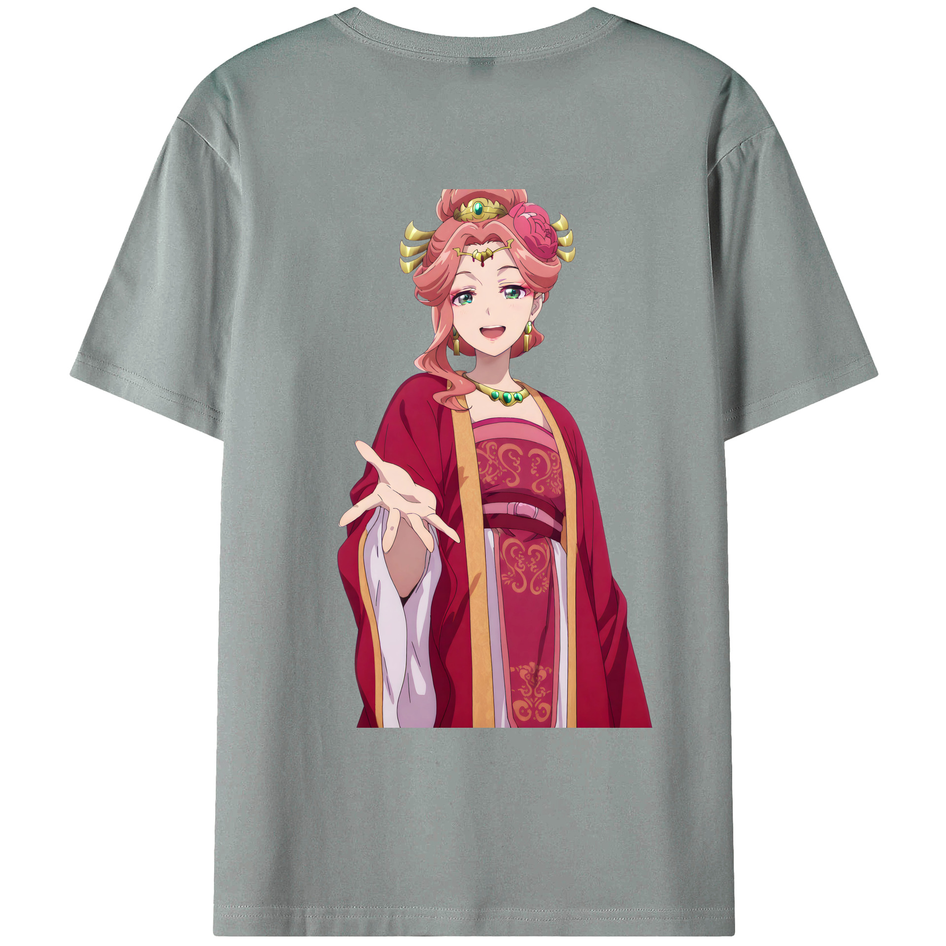 （画像用） 薬屋のひとりごと The Apothecary Diaries 綿100％ メンズ半袖Tシャツ（バックプリント） 通気性